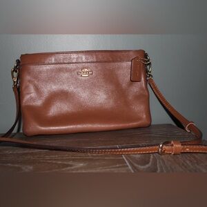 Coach Tan Leather Crossbody Bag